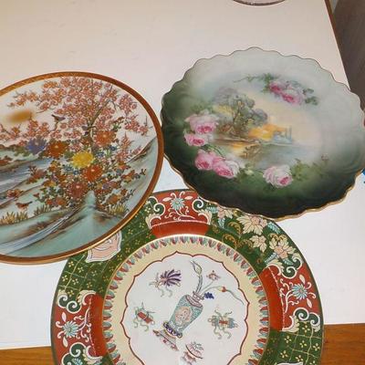 Hand Painted Oriental vintage plates.