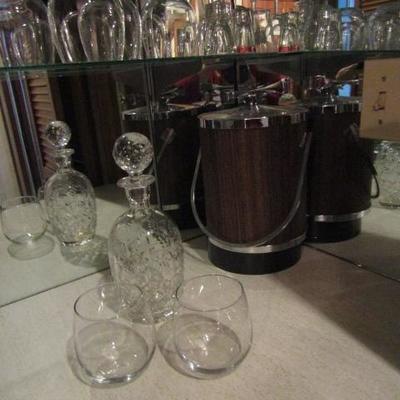 Huge Collection of Wine and Liquer Glasses and Bar Items