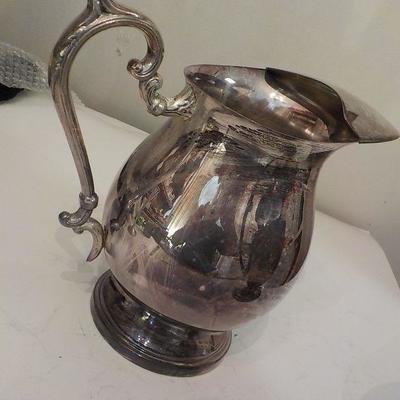 Silver over Copper serving water pitcher.