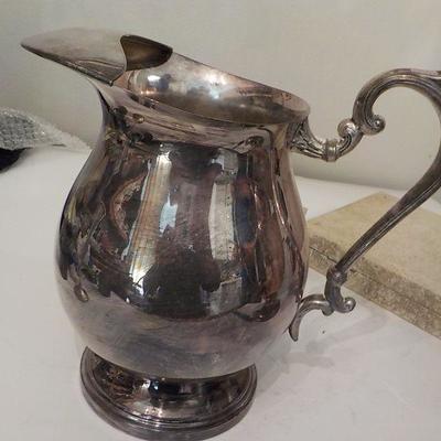Silver over Copper serving water pitcher.