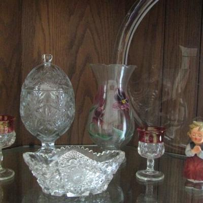 Great Collection of Clear Glass Serving Items and Glassware