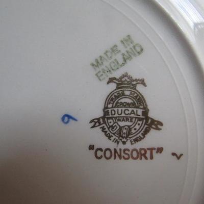 One Dozen Serving Plate 'Consort' Ducal English Crown Ware