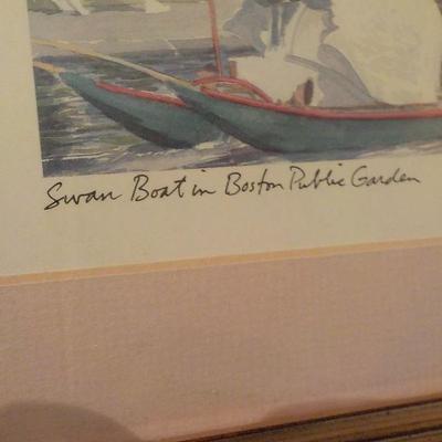 Print of swan boats of Boston / Kennedy.