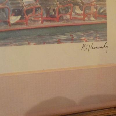 Print of swan boats of Boston / Kennedy.