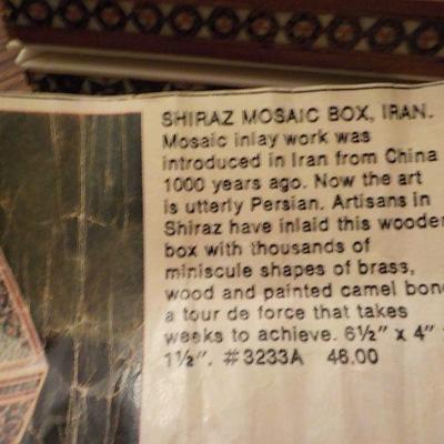 Shiraz Mosaic Box.