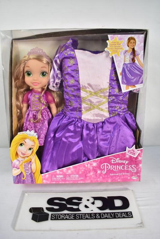 disney princess rapunzel toddler doll and dress