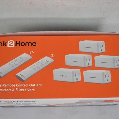 Wireless Remote Control Outlets: 2 Transmitters & 5 Receivers, $30 Retail - New