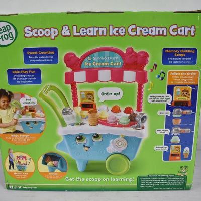 LeapFrog Scoop and Learn Ice Cream Cart, $40 Retail - New