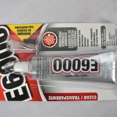 E6000 Industrial Strength Adhesive, Two 1 oz tubes - New