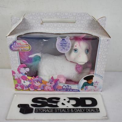 Unicorn Surprise Plush - Aria, $25 Retail - New