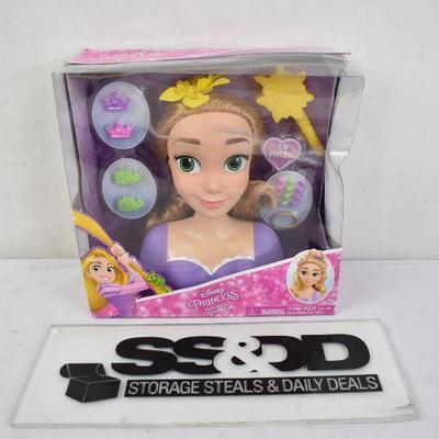 Disney Princess Rapunzel Styling Head. Damaged Box, $20 Retail - New