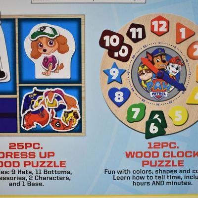 Paw Patrol 4 In 1 Wood Activity Center - New
