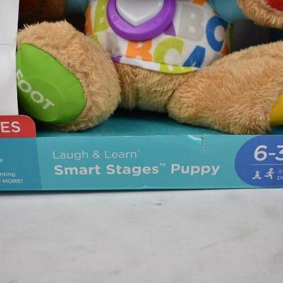 Fisher-Price Laugh & Learn Smart Stages Puppy with 75+ Songs & Sounds - New