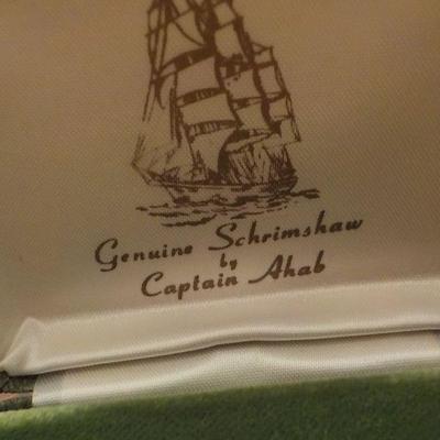 Schrimshaw Pin by Captain Ahab