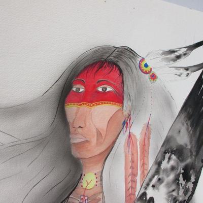 Lot 84 - Native American Picture - Artist Neosho