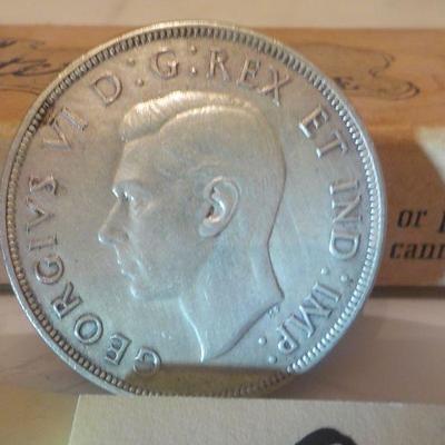 1946 Canadian silver dollar.