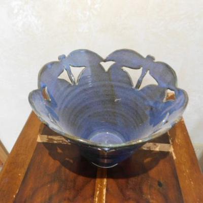 Artist Signed Handcrafted Glazed Pottery Vase 7