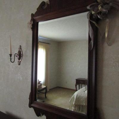 Wood Framed Decorative Wall Mirror 26