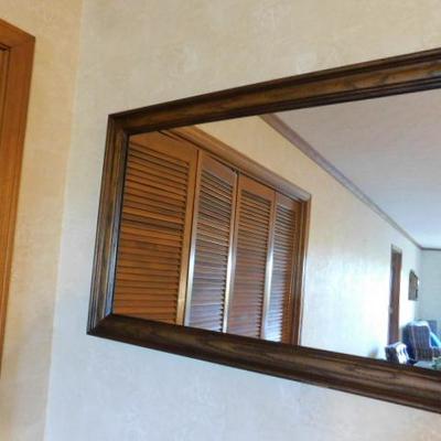 Wood Framed  Wall Mirror 36