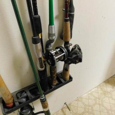 Collection of Fishing Rods and Reels 