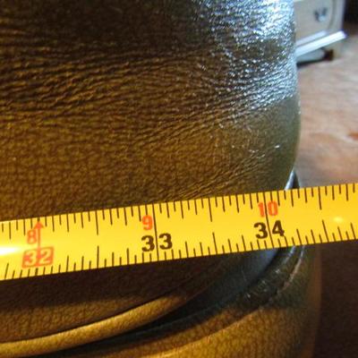 Vintage Leathercraft Chair and Ottoman Oversized