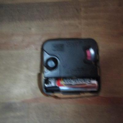 Walnut Wall Cabinet with Built In Clock 15"x23"