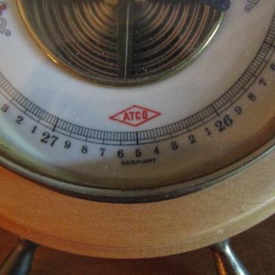 German ATCO Ship's Wheel Barometer 6" dia