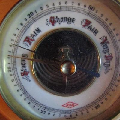 German ATCO Ship's Wheel Barometer 6" dia