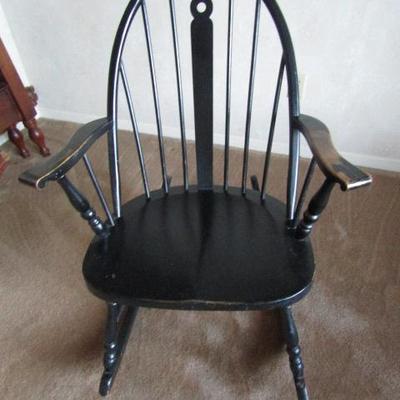 Vintage Bent Back Spindle Rocker