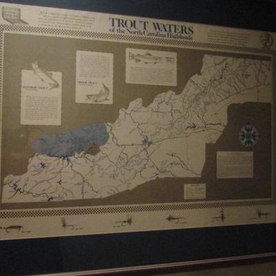 Framed Print of Trout Waters of the North Carolina Highlands 30"x39"