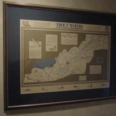 Framed Print of Trout Waters of the North Carolina Highlands 30"x39"
