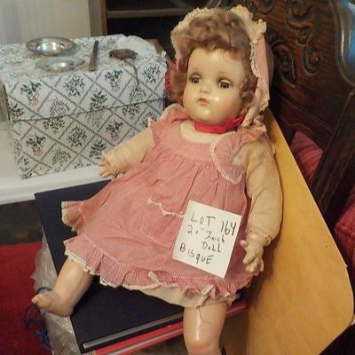 1930's - 22 inch vintage bisque doll.