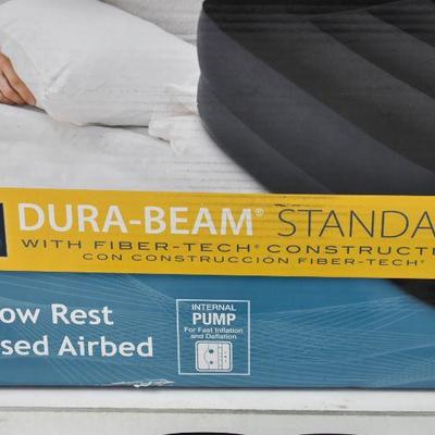 Intex Dura-Beam Air Mattress, Internal Pump, Twin, Tested, Works, $35 Retail