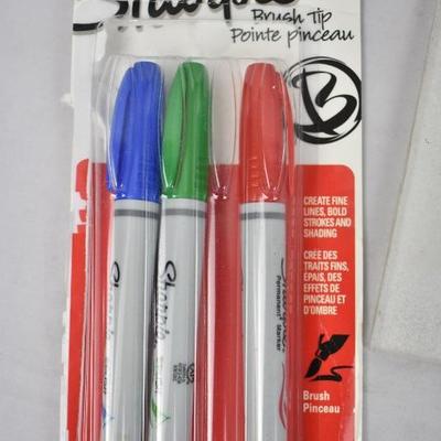 2 sets Mr. Sketch Scented Chisel Tip Markers, 20 Total & 3 pc Sharpie. Open Box