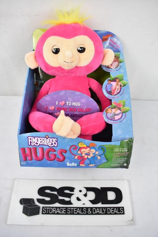 Fingerlings HUGS - Bella (Pink) - Interactive Plush Monkey. Open, Like New | EstateSales.org