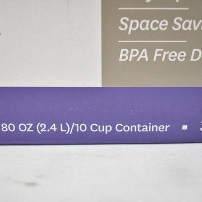 BH&G Flip-Tite Containers, Set of 3. INCOMPLETE, SEE DESCRIPTION