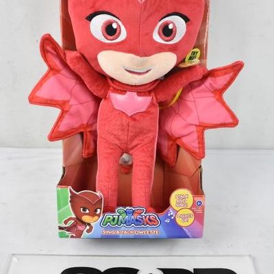 PJ Masks Sing & Talking Feature Plush - Owlette. Warehouse dirt on nose