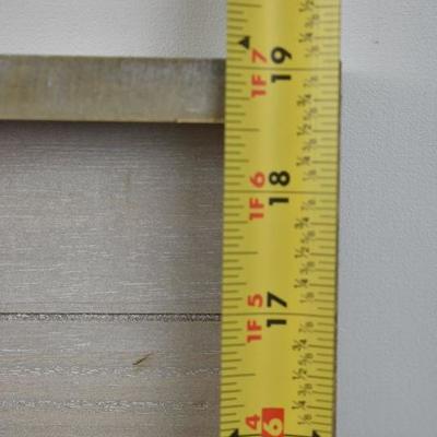 19x19 Hand Carved Medallion Wood Plank Framed Wall Decor. Missing Main Decor