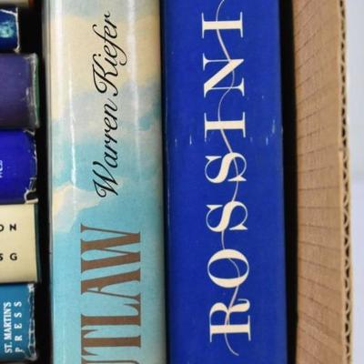 Box of 16 Fiction Books: 13 Hardcover/3 paperback: Icebreaker -to- Rossini