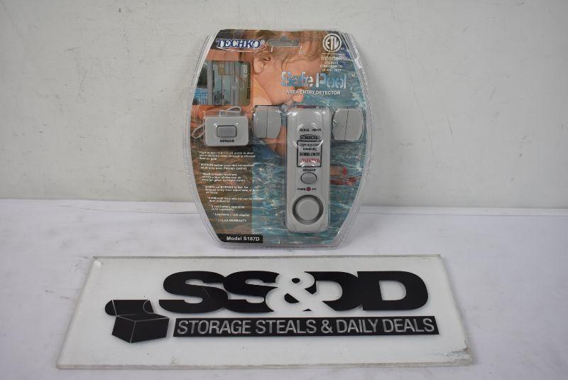 Techko S187D Safe Pool Alarm. Missing battery cover. Works