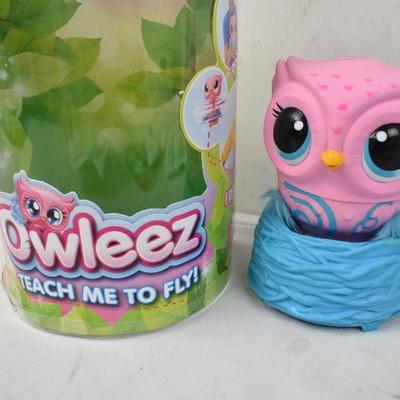 Owleez, Flying Baby Owl. Chips in Plastic Head, $30 Retail - Works
