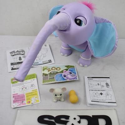 Juno My Baby Elephant with Interactive Moving Trunk, $60 Retail, As is