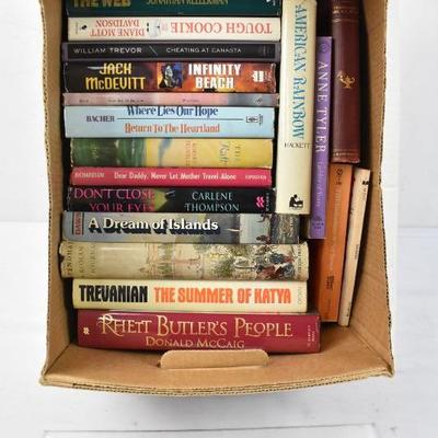 Box of 19 Fiction Books: Black Tie Only -to- Rhett Butler's People