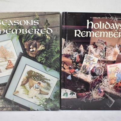 4 Crafting Books, Hardcover by Leisure Arts Seasons/Christmas