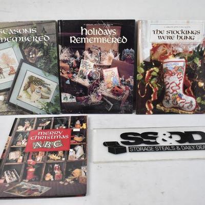 4 Crafting Books, Hardcover by Leisure Arts Seasons/Christmas