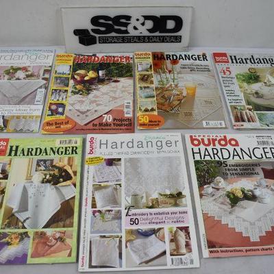 Burda Special Hardanger Handicraft Magazines, Qty 7