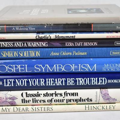 9 Hardcover LDS Books: Our Father's Plan -to- My Dear Sisters