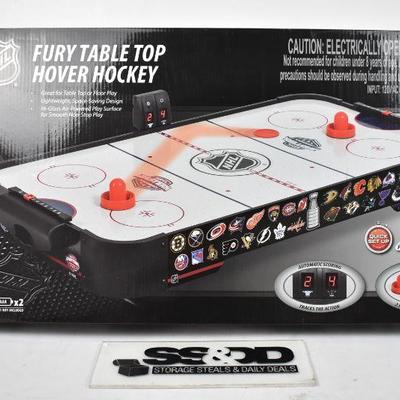 NHL Fury Table Top Hover Hockey, $40 Retail - New