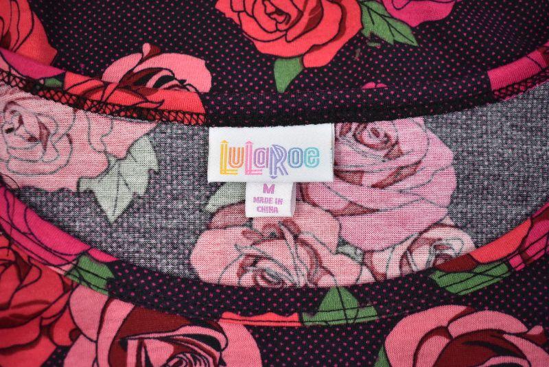 LuLaRoe Jessie Swing Dress w Pockets Dots Roses Fits like a