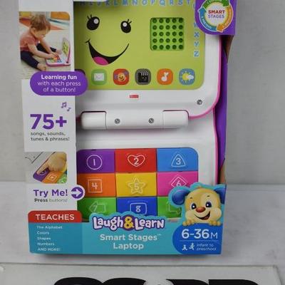 Fisher-Price Laugh & Learn Smart Stages Laptop, $25 Retail - New